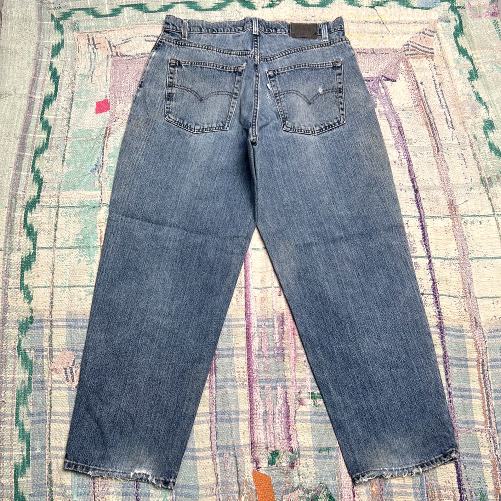 vintage Levis SilverTab Jeans Men's 36x30 Baggy Loose Wide Leg 90s Y2K Denim